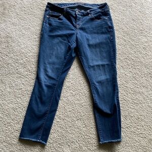 Torrid raw hem jeans